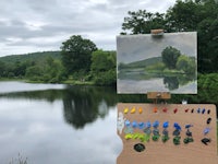 Diana K. Gibson’s Plein air work and the DuMond landscape palette. 